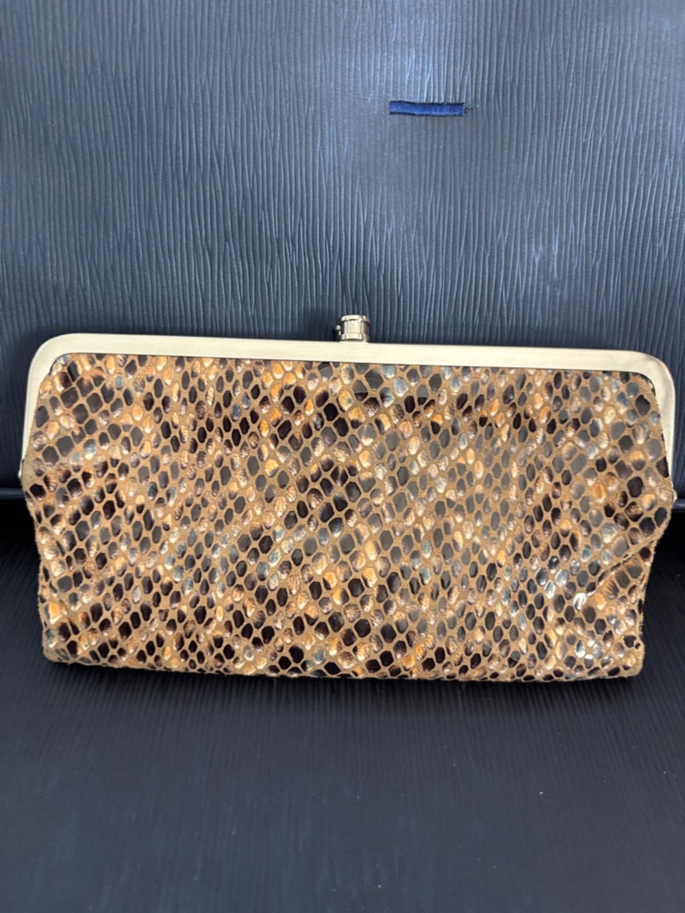 Hobo International Snakeskin Lauren Wallet Clutch